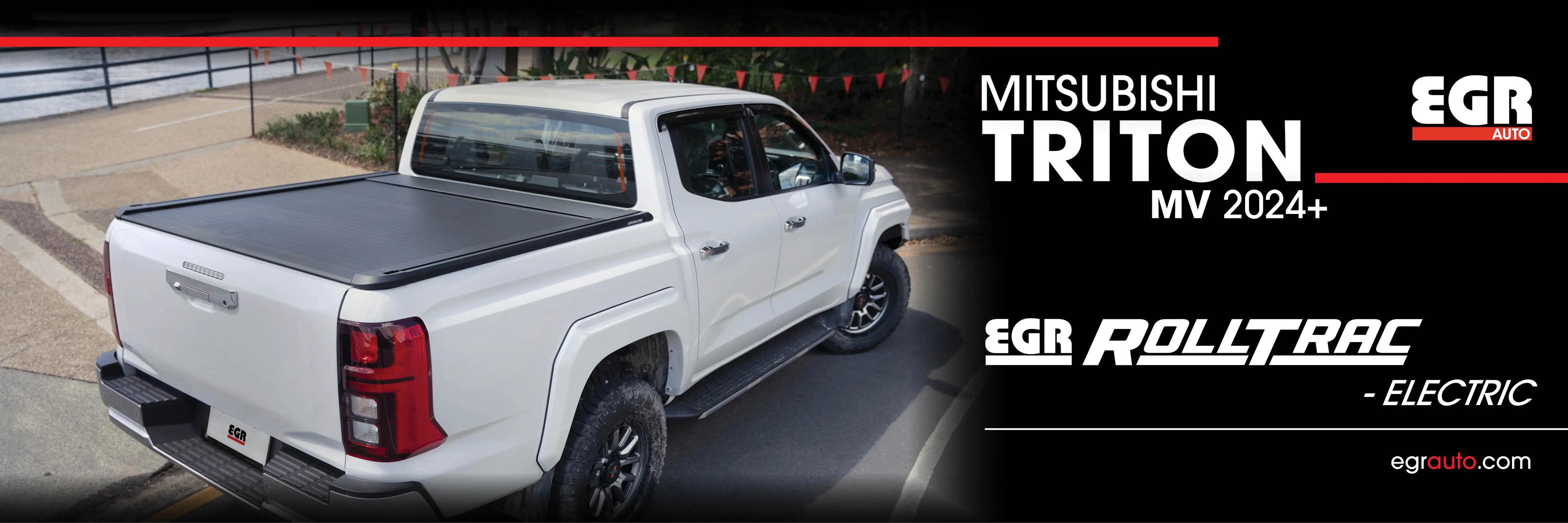 Promo banner - Click here for new EGR Rolltrac Electric available now for the Mitsubishi Triton MV 2024.