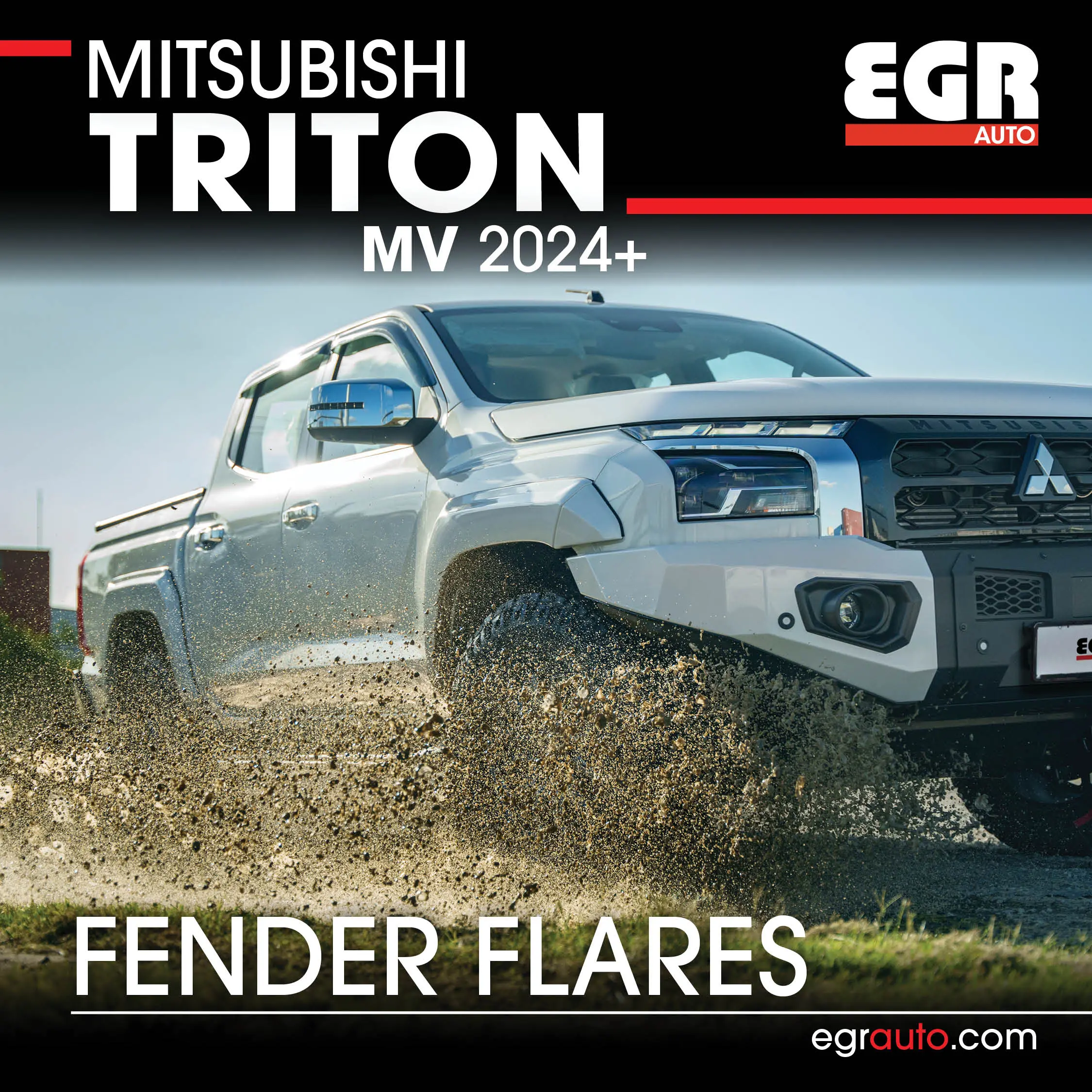 Shop EGR fender flares for Mitsubishi Triton MV 2024-onwards