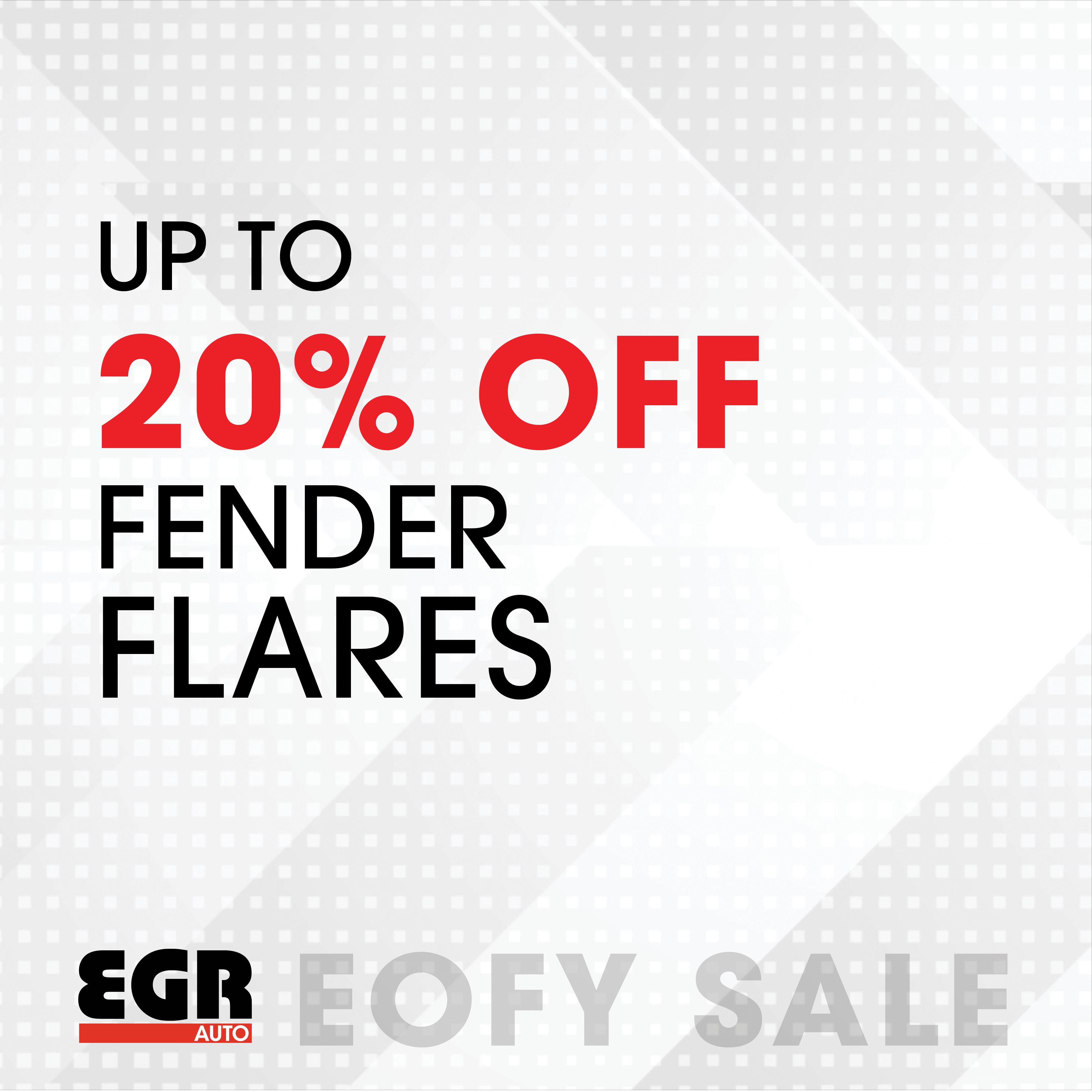 Up to 20% off all EGR Fender Flares - Click here to shop all EGR Fender Flares.