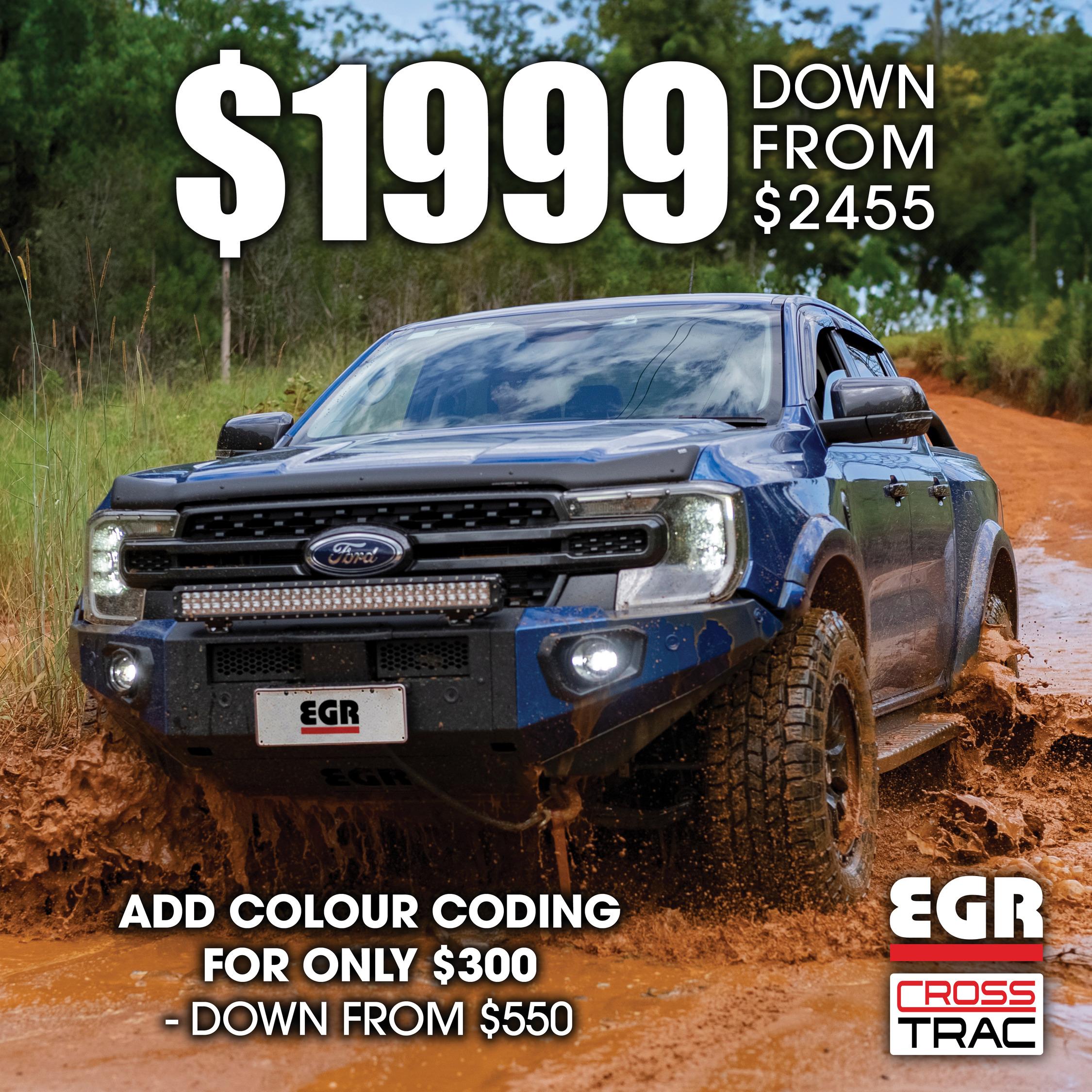 Promo banner - CrossTrac bullbar $1999 - down from $2455