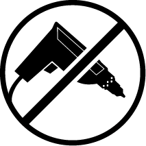 icon representing no drill