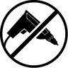 icon representing no drill
