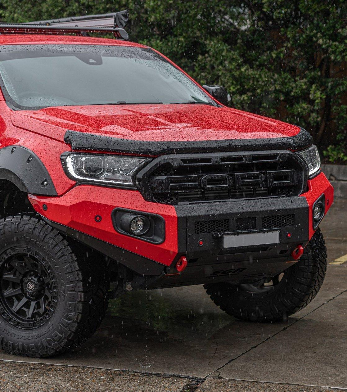 Truck with EGR Crosstrac bull bar