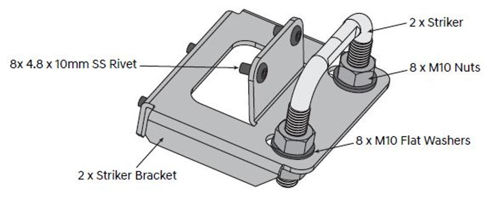 EGR Auto - Load Shield Replacement Striker Bracket product image 0