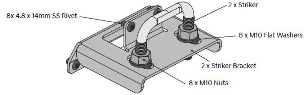 EGR Auto - Load Shield Replacement Striker Bracket 3 product image 0