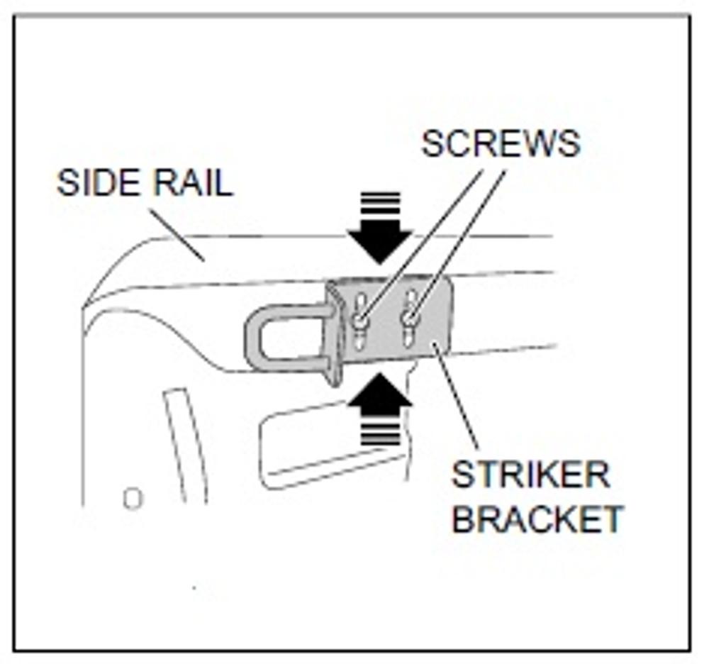 EGR Auto - Replacement Lock Striker Kit - Nissan Navara D40 2005-15 product image 0