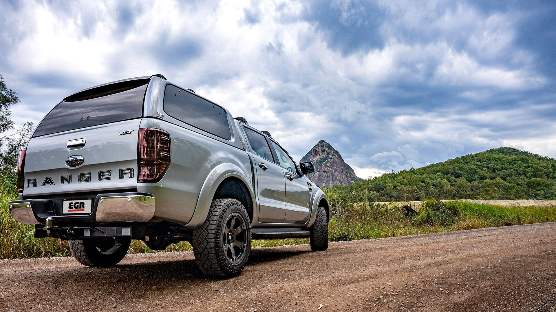 EGR ute canopy fitted on a vehicle in an outdoor setting
