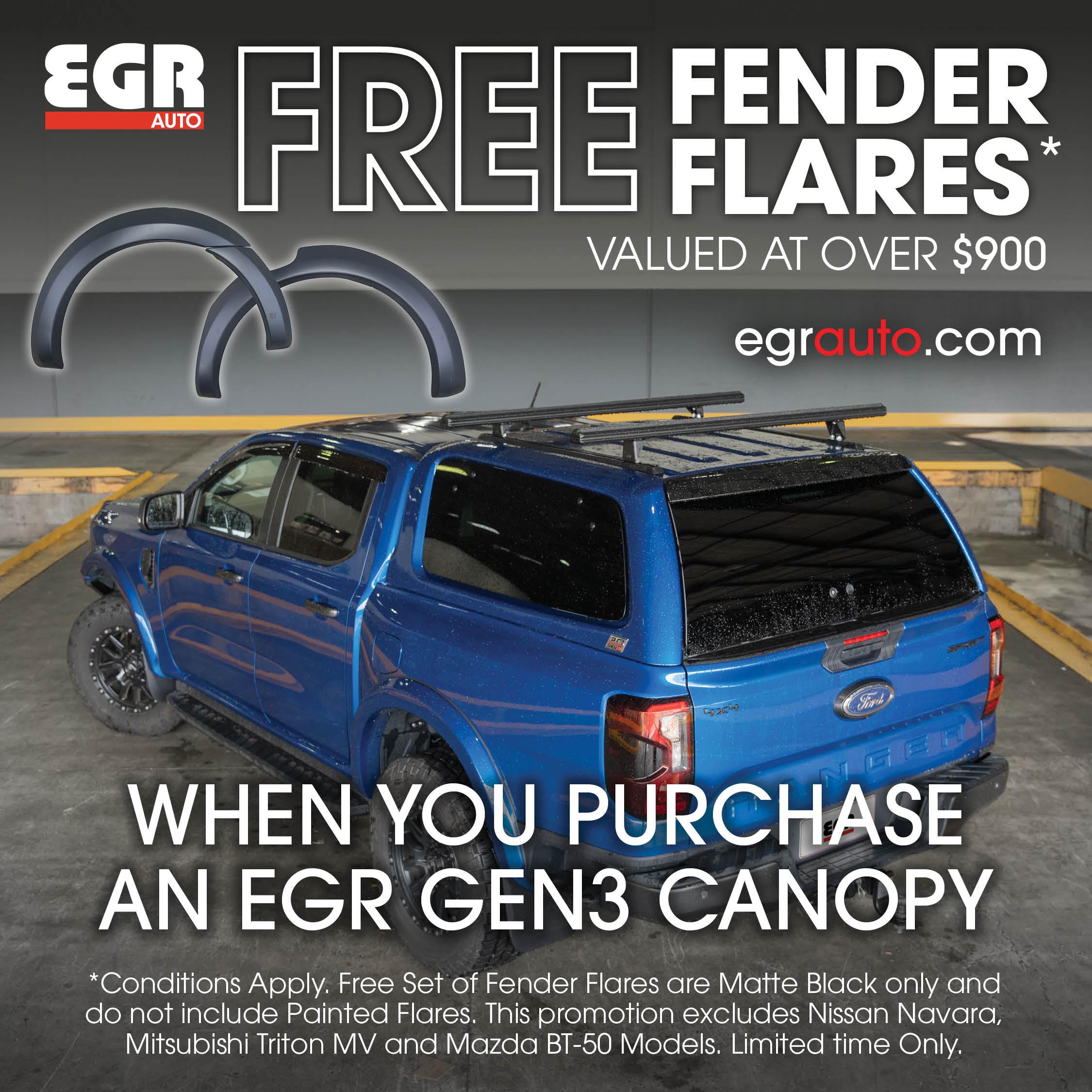 Promo banner - Click here for new EGR GEN3 Canopy and Fender Flare Bundle.