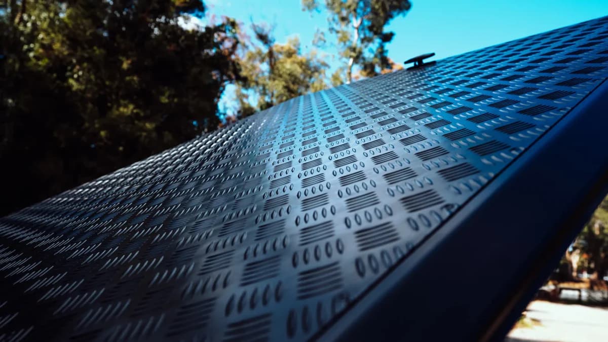 Close-up of an EGR LoadShield diamond-pattern tray liner