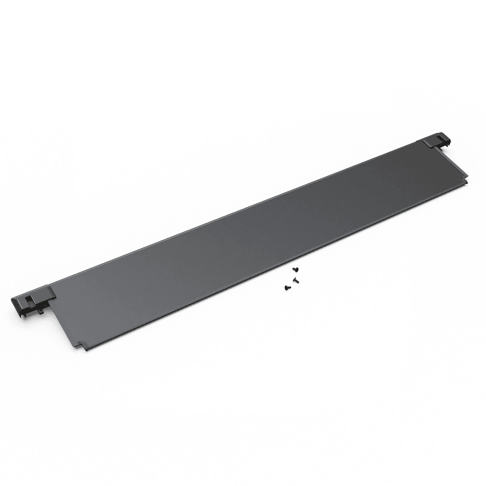 EGR RollTrac replacement front cover for Toyota Hilux 2015-onwards, shown as electric canister front panel with mounting fasteners