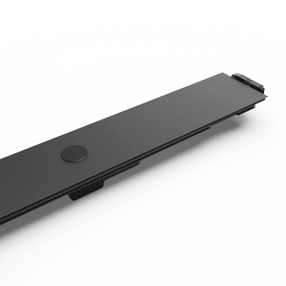 Toyota Hilux 2015 RollTrac electric hand rail close-up with precision alignment features for smooth tonneau cover operation.