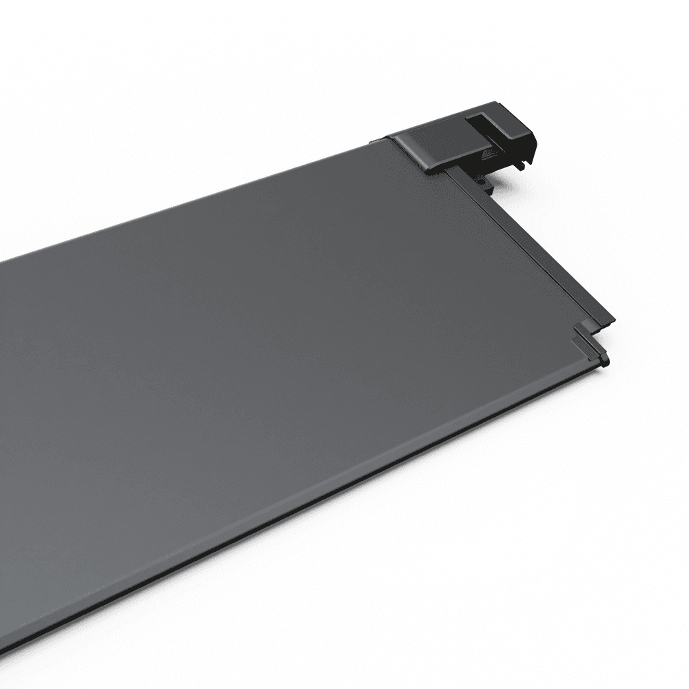 RollTrac front cover replacement panel for EGR electric tonneau system, showing aluminium cover section used to protect the canister and load area.