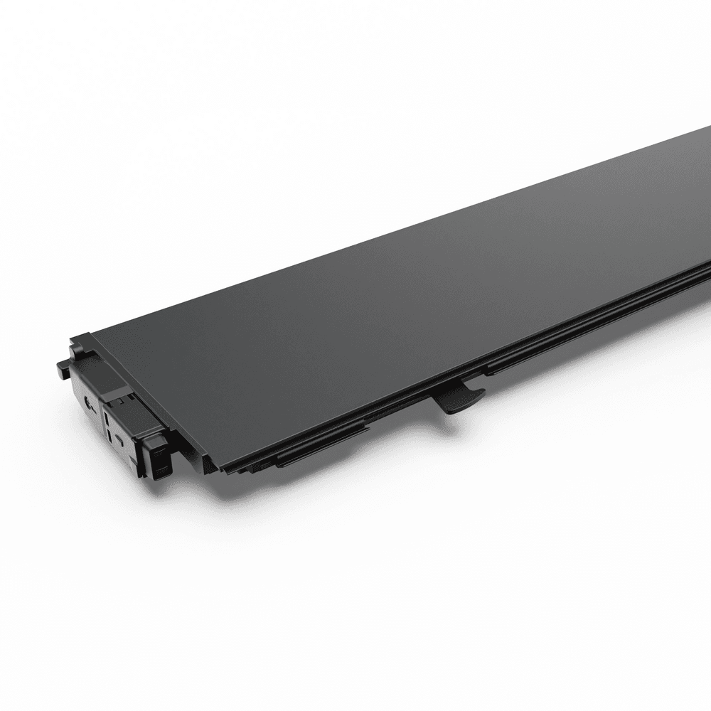 EGR RollTrac electric replacement hand rail showing aluminium rail profile used for smooth operation of electric tonneau cover system. thumbnail