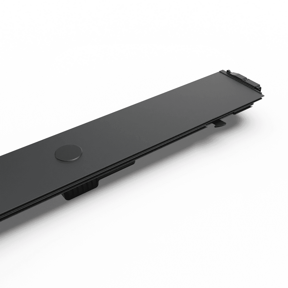 RollTrac electric tonneau cover hand rail replacement component with mounting channel for secure alignment and cover movement.