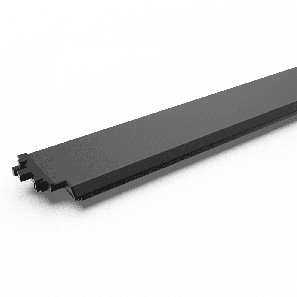 EGR RollTrac electric hand rail replacement aluminium rail for Volkswagen Amarok 2010 tonneau cover system.