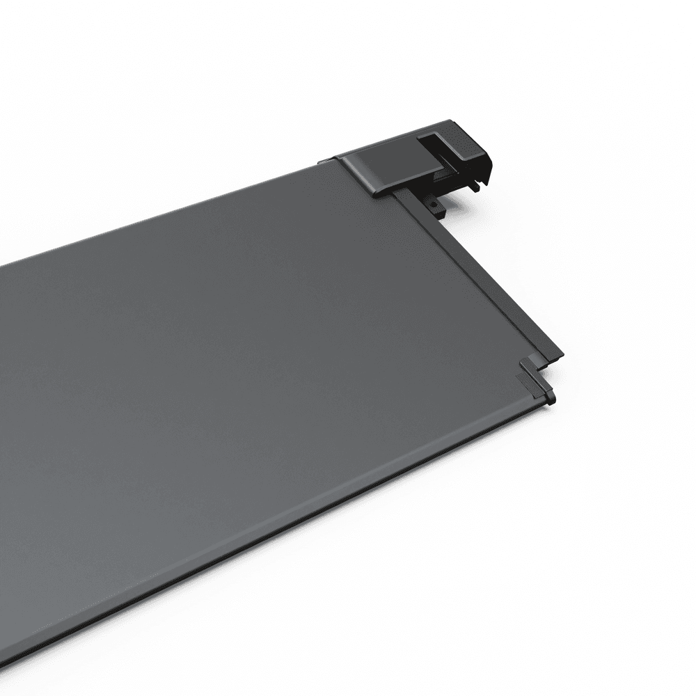 Aluminium front cover panel for EGR RollTrac system designed for Mitsubishi Triton MQ MR tonneau cover protection and alignment.