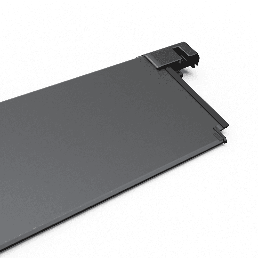 Aluminium front cover panel for EGR RollTrac tonneau cover showing corner mount and fastening points for secure installation. thumbnail