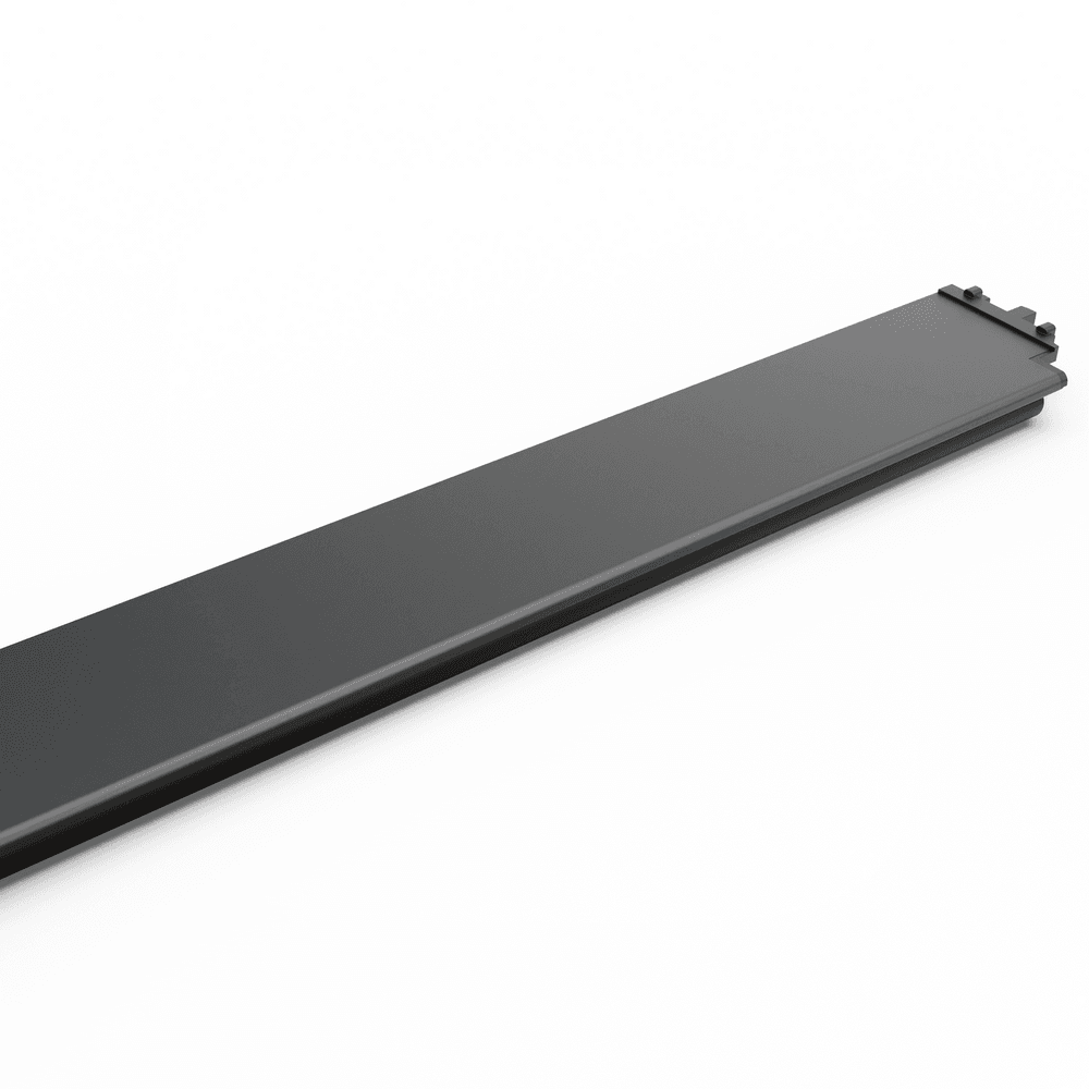 EGR RollTrac electric hand rail replacement rail showing aluminium channel for secure RollTrac cover alignment.