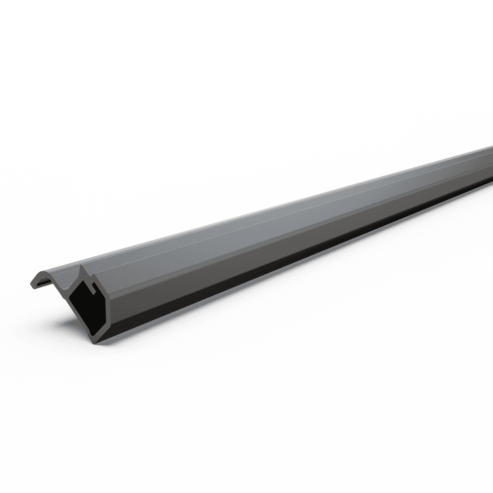 EGR RollTrac electric replacement tailgate extrusion rail for tonneau cover system designed for secure fit and smooth tailgate sealing.