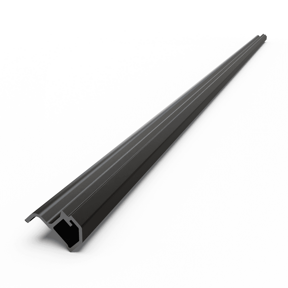 Close-up of EGR RollTrac electric tailgate extrusion aluminium rail showing internal channel for RollTrac tonneau cover alignment. thumbnail