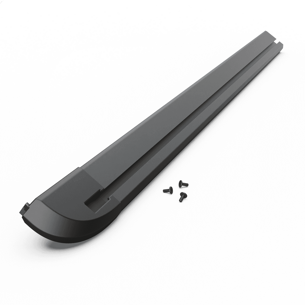 EGR RollTrac replacement right-hand side rail for manual tonneau cover with corner cap designed for secure RollTrac installation.