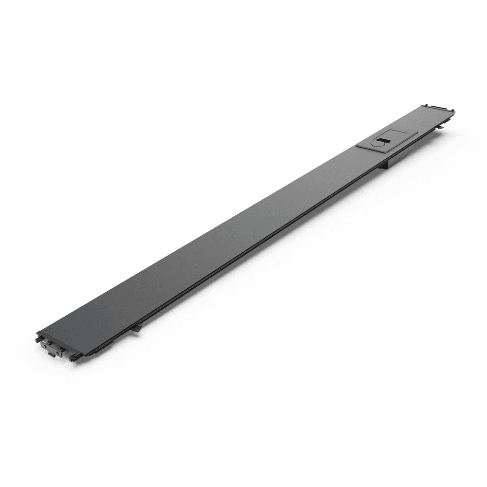 EGR RollTrac manual replacement handrail for tonneau cover system designed for smooth manual opening and secure locking.
