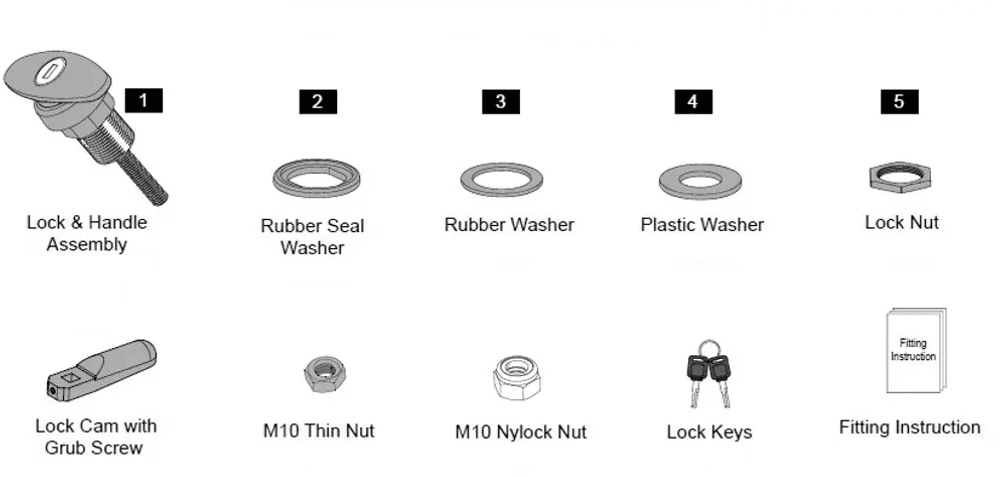 EGR Auto - Premium Lift Window T-Handle Lock product image 0