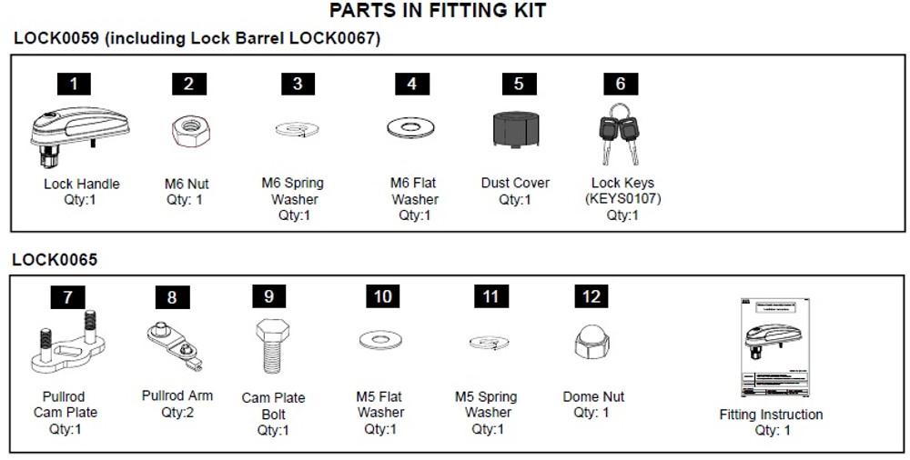 EGR Auto - EGR Premium L/S Canopy Full Lock Kit - Remote Compatible product image 1