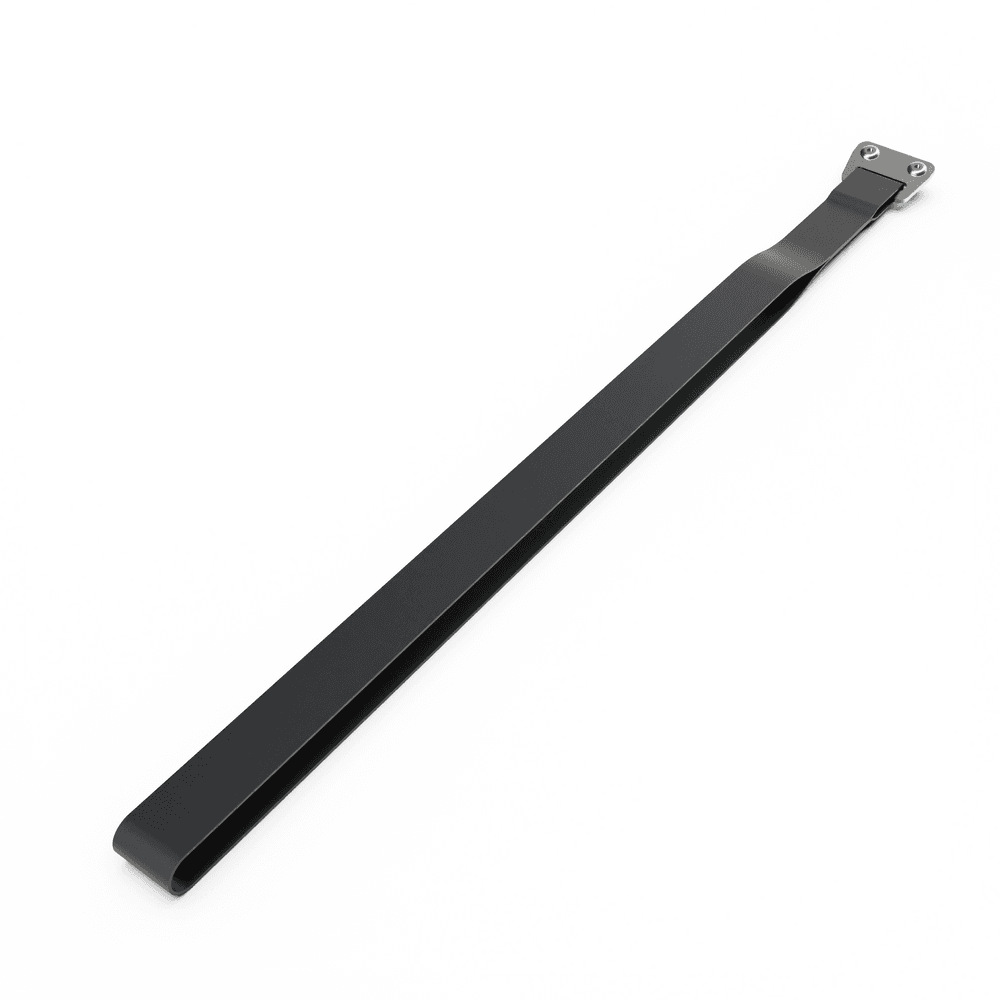 Replacement EGR load shield pull handle with mounting rivets shown for secure canopy opening and closing