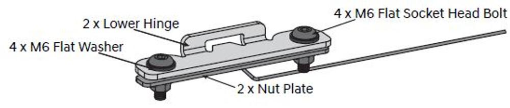 EGR Auto - Load Shield Replacement Tub Hinge Plates product image 0