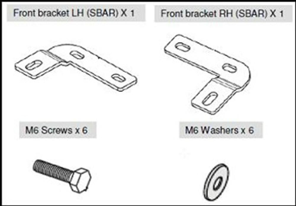 EGR Auto - Replacement Front Bracket EGR Soft Tonneau Covers - Ford Ranger PX 2011-22 with Sports Bars product image 0