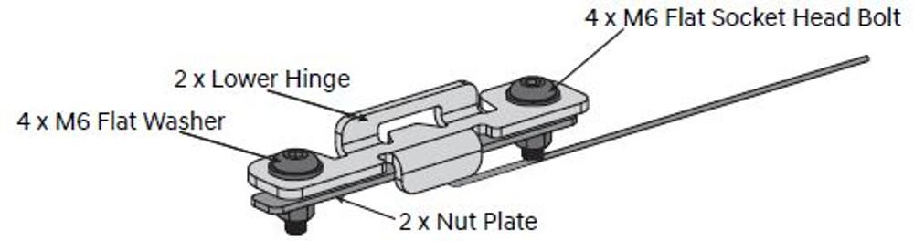 EGR Auto - Load Shield Replacement Tub Hinge Plates 2 product image 0
