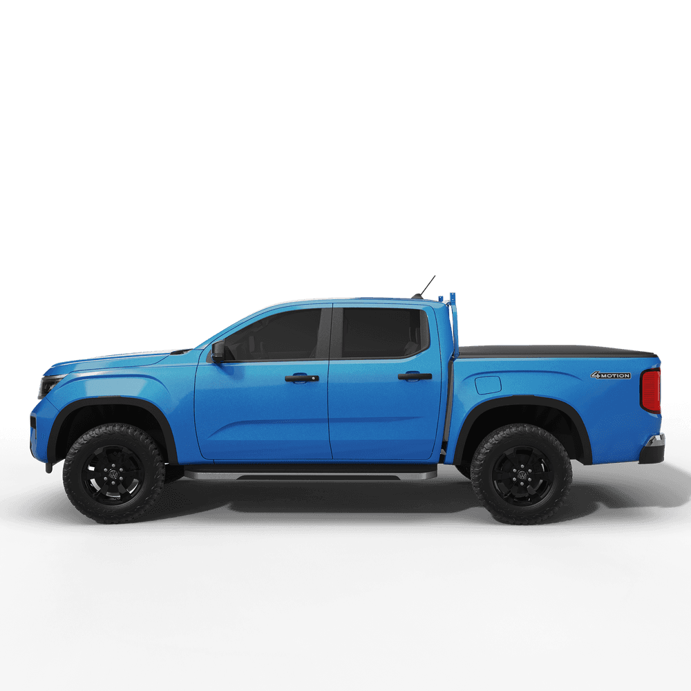 Side profile of Volkswagen Amarok with EGR Soft Tonneau Cover installed for clean, streamlined tub protection