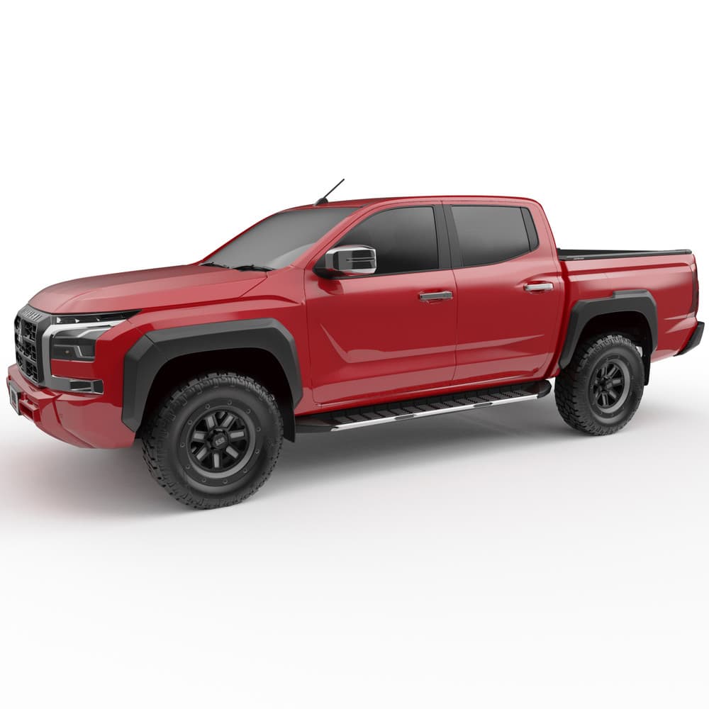 Mitsubishi Triton MV 2024-Onwards equipped with EGR RollTrac Manual roller tonneau cover, offering secure, weatherproof tray protection