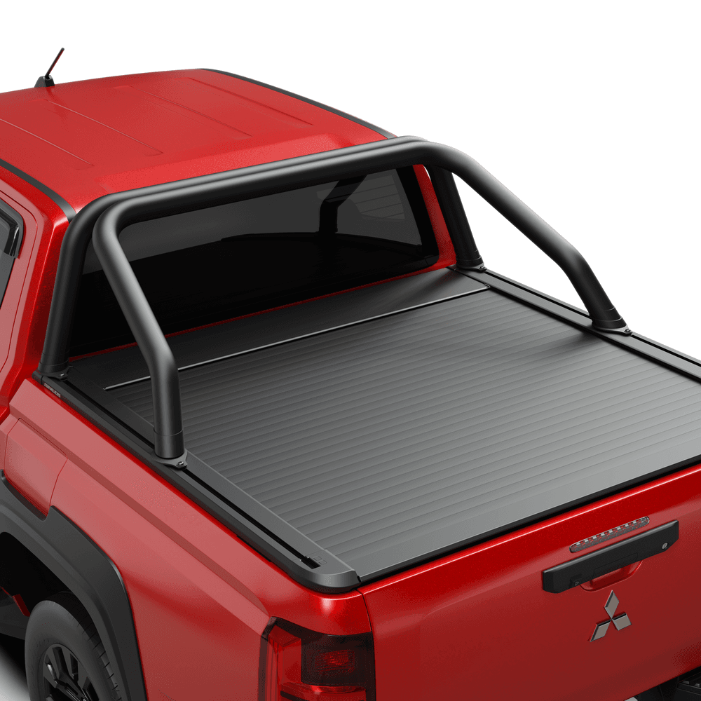 EGR RollTrac sports bar adapter bracket for Triton MV showing raised mounting design for seamless RollTrac integration