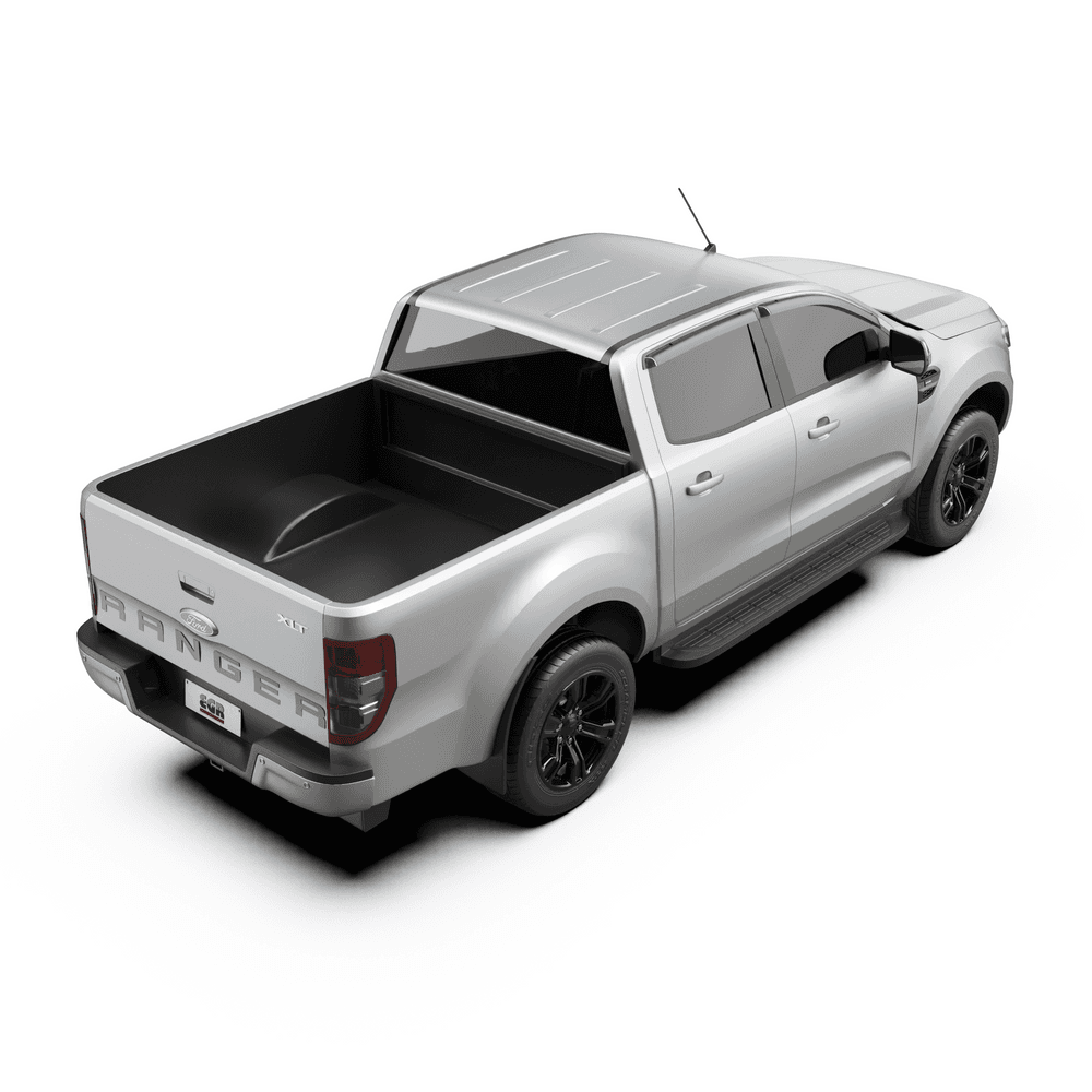 Ford Ranger PX driving setup with EGR Slimline Weather Shields for rain and wind protection