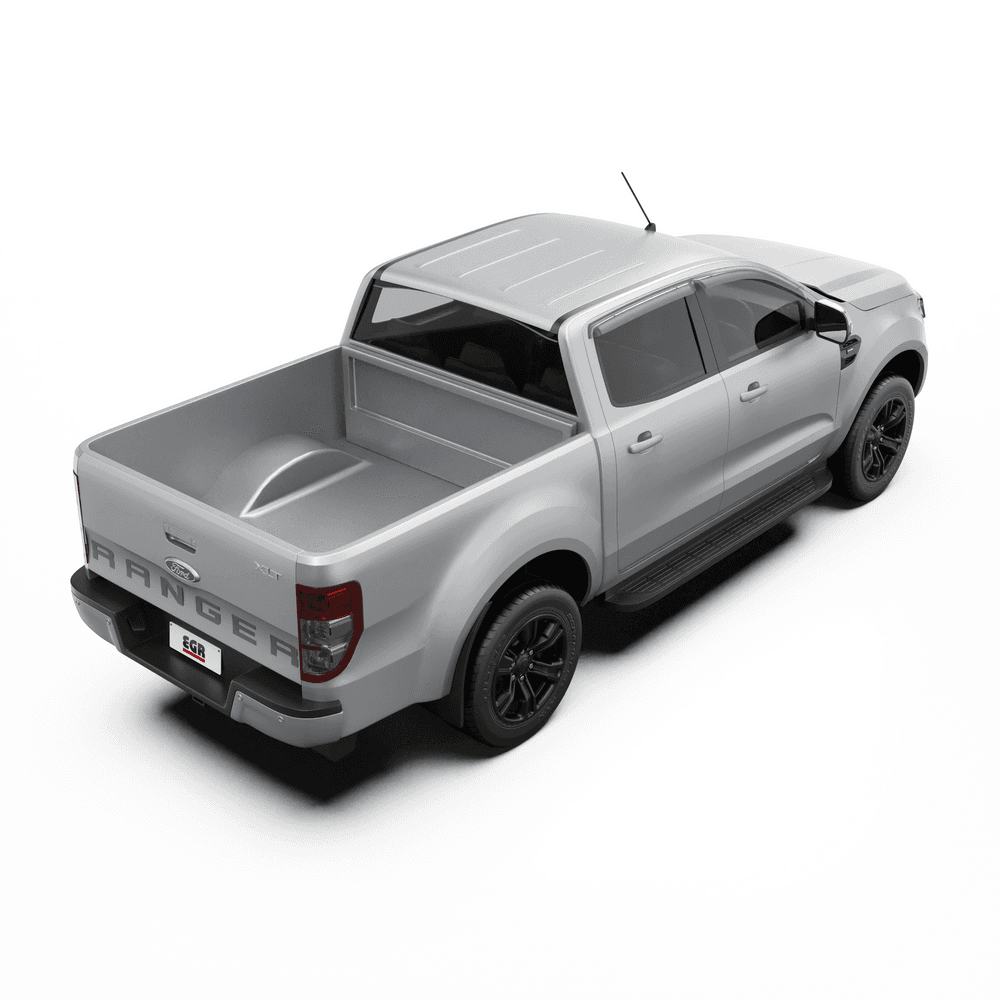 Ford Ranger PX driving setup with EGR Slimline Weather Shields for rain and wind protection