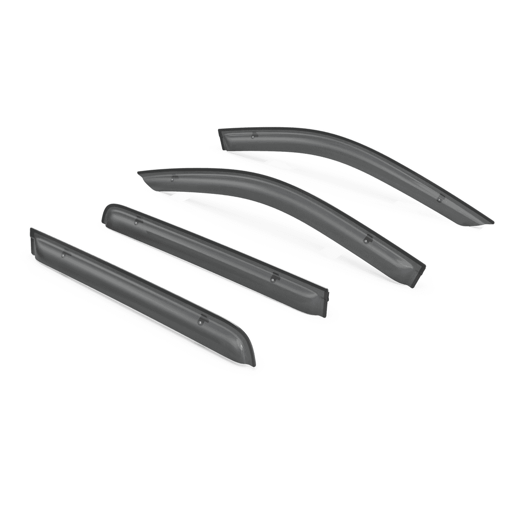 EGR Slimline Weather Shields set for Nissan Navara 2021-onwards, including four UV-stable acrylic window visors for front and rear doors