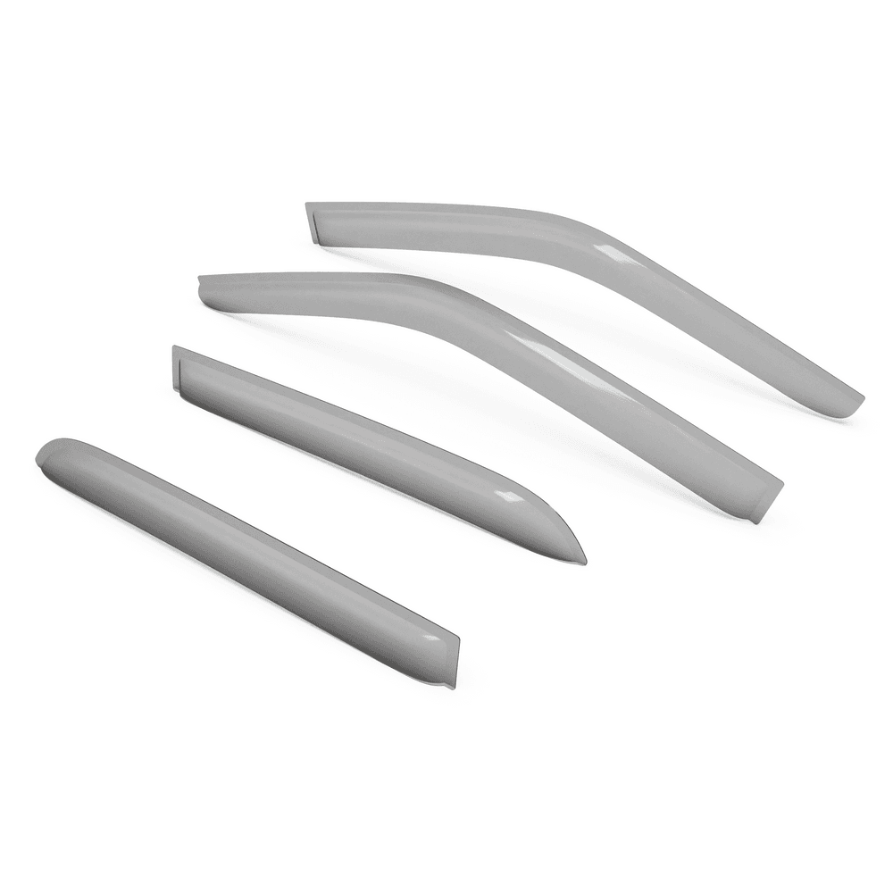 EGR slimline weather shields set for Isuzu D-Max 2020-onwards, front and rear door visors shown separately