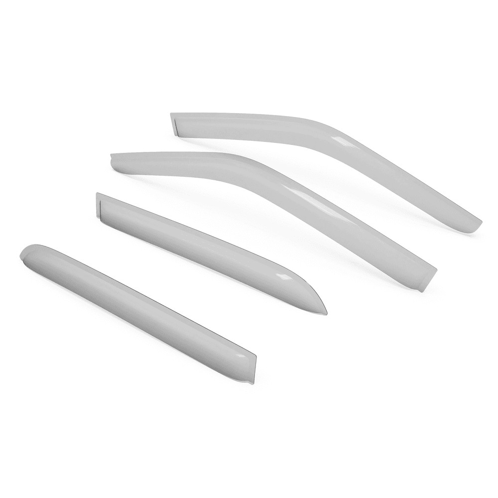 EGR slimline weather shields set for Isuzu D-Max 2020-onwards, front and rear door visors shown separately