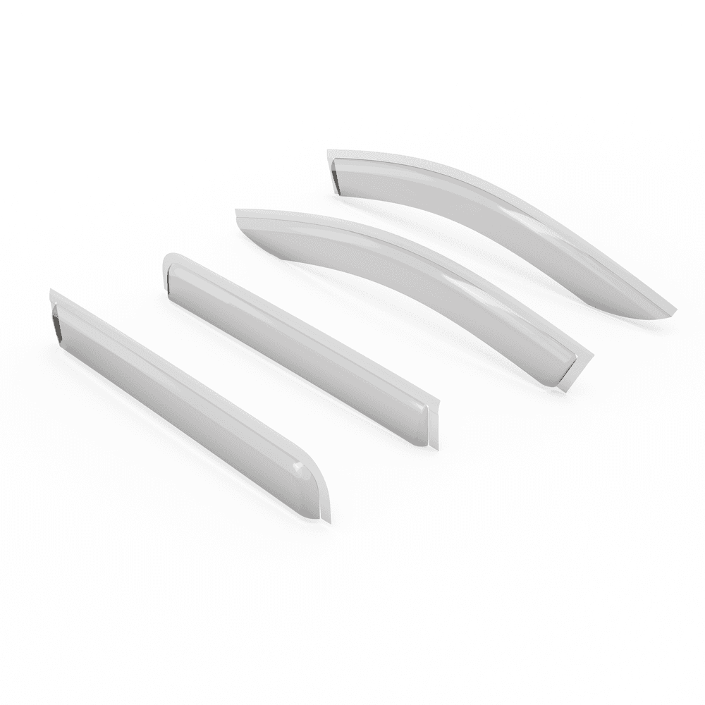 EGR Slimline Weather Shields four-piece set for Mitsubishi Triton MV made from UV-stable acrylic