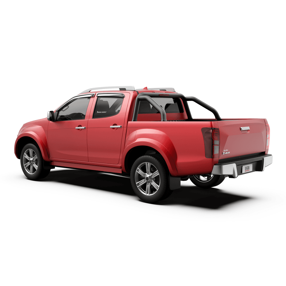 Front three-quarter view of Isuzu D-Max 2012–2019 featuring EGR Sports Bars