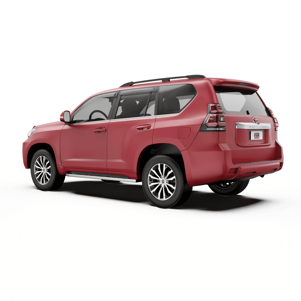 Toyota Prado 2017–2023 fitted with EGR Protection Pack including bonnet protector, headlight protectors and weather shields