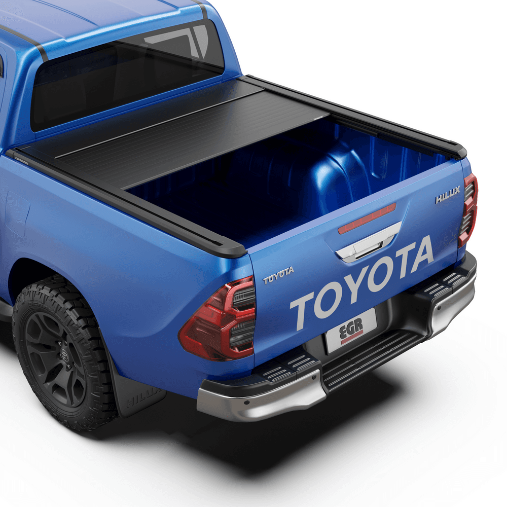 Toyota Hilux 2015-Onwards with the EGR Auto RollTrac Electric E3 partially open, showing smooth electric operation thumbnail