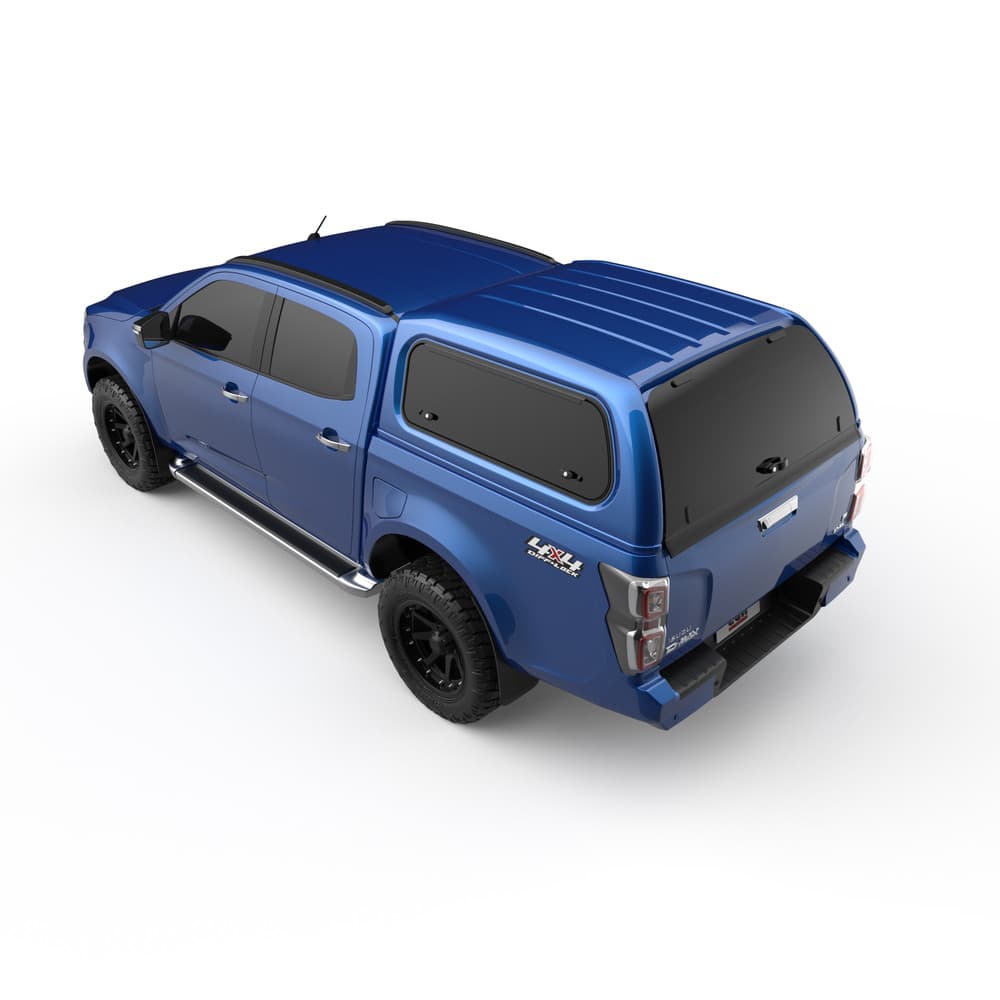 EGR Premium Canopy fitted to Isuzu D-Max, rear window and tailgate alignment detail