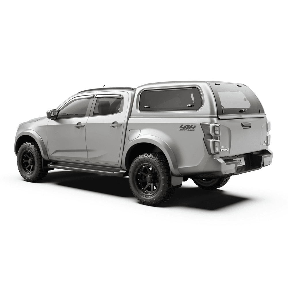 The EGR Premium Canopy for Isuzu D-Max 2017-2019 delivers unmatched protection, style, and functionality for your ute. Australian-designed and manufactured, this canopy is built from thick, UV-stable ABS plastic, robotically trimmed for a smooth, durable finish and available in OEM-matched paint colours.
Featuring tinted frameless side-windows (lift or sliding options) plus a dual-lift rear glass door with two-key locking, the canopy gives you secure, weather-proof storage for tools, gear, or cargo. The front window even folds down — making it easy to clean the rear cab window without removing the canopy.
Ideal for tradies, adventurers, or everyday drivers, the EGR Premium Canopy enhances your D-Max’s practicality while maintaining a factory-fit look. Its robust build protects your cargo from dust, rain, sun, and impact — important in tough Australian environments.
Upgrade your ute today with a canopy that balances durability, security, and style — the EGR Premium Canopy: the smart choice for your Isuzu D-Max 2017-2019.