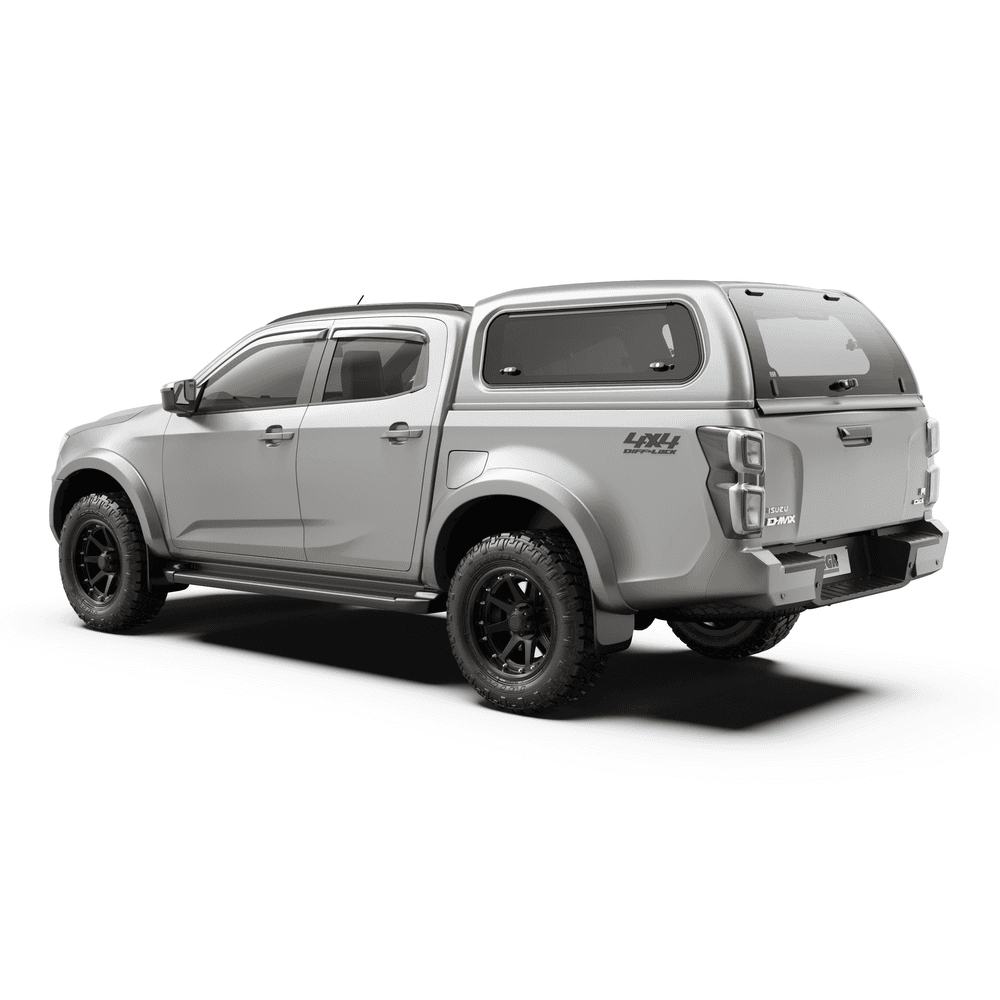 The EGR Premium Canopy for Isuzu D-Max 2017-2019 delivers unmatched protection, style, and functionality for your ute. Australian-designed and manufactured, this canopy is built from thick, UV-stable ABS plastic, robotically trimmed for a smooth, durable finish and available in OEM-matched paint colours.
Featuring tinted frameless side-windows (lift or sliding options) plus a dual-lift rear glass door with two-key locking, the canopy gives you secure, weather-proof storage for tools, gear, or cargo. The front window even folds down — making it easy to clean the rear cab window without removing the canopy.
Ideal for tradies, adventurers, or everyday drivers, the EGR Premium Canopy enhances your D-Max’s practicality while maintaining a factory-fit look. Its robust build protects your cargo from dust, rain, sun, and impact — important in tough Australian environments.
Upgrade your ute today with a canopy that balances durability, security, and style — the EGR Premium Canopy: the smart choice for your Isuzu D-Max 2017-2019.