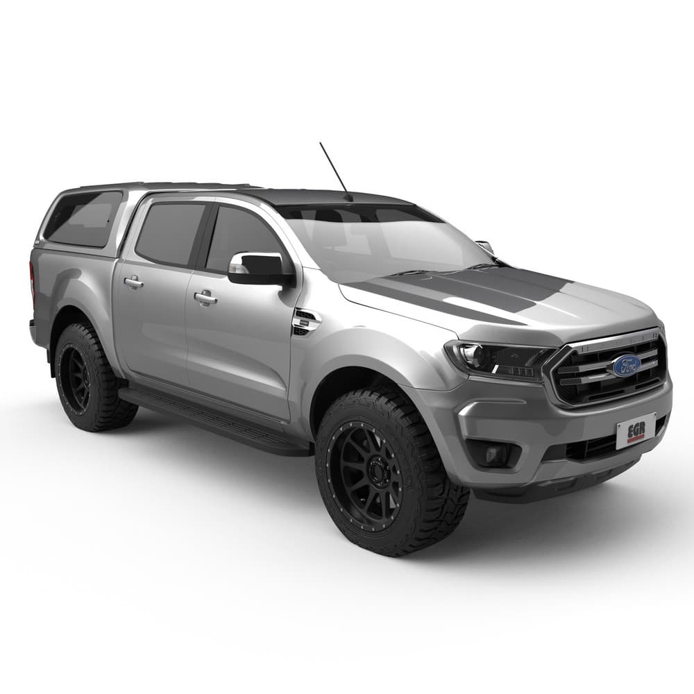 Side profile of Ford Ranger PX with EGR GEN3 Canopy installed