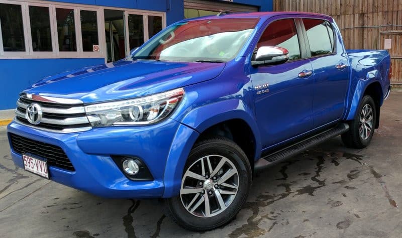 Blue Toyota Hilux showcasing EGR Fender Flares and upgraded wheel arch protection