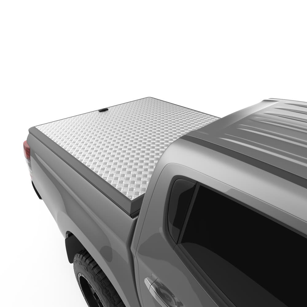 Detailed side view of EGR Load Shield rail and cast end cap on Mitsubishi Triton MQ/MR